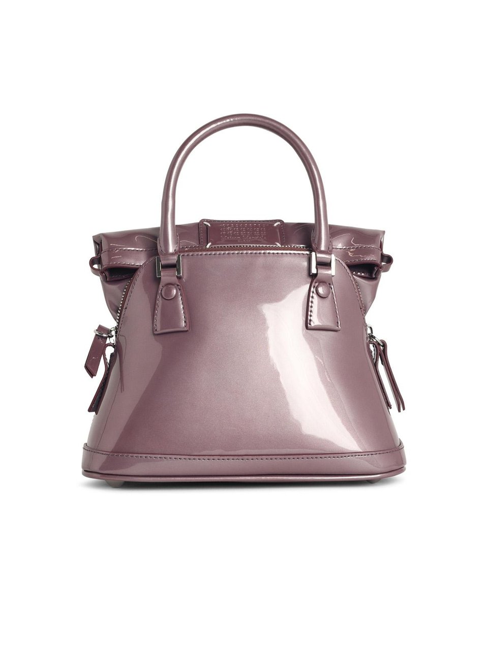 Maison Margiela Micro '5ac Classique' Purple Leather Bag Roze