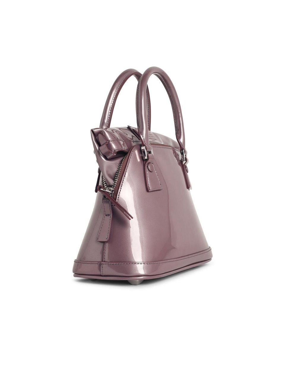 Maison Margiela Micro '5ac Classique' Purple Leather Bag Roze