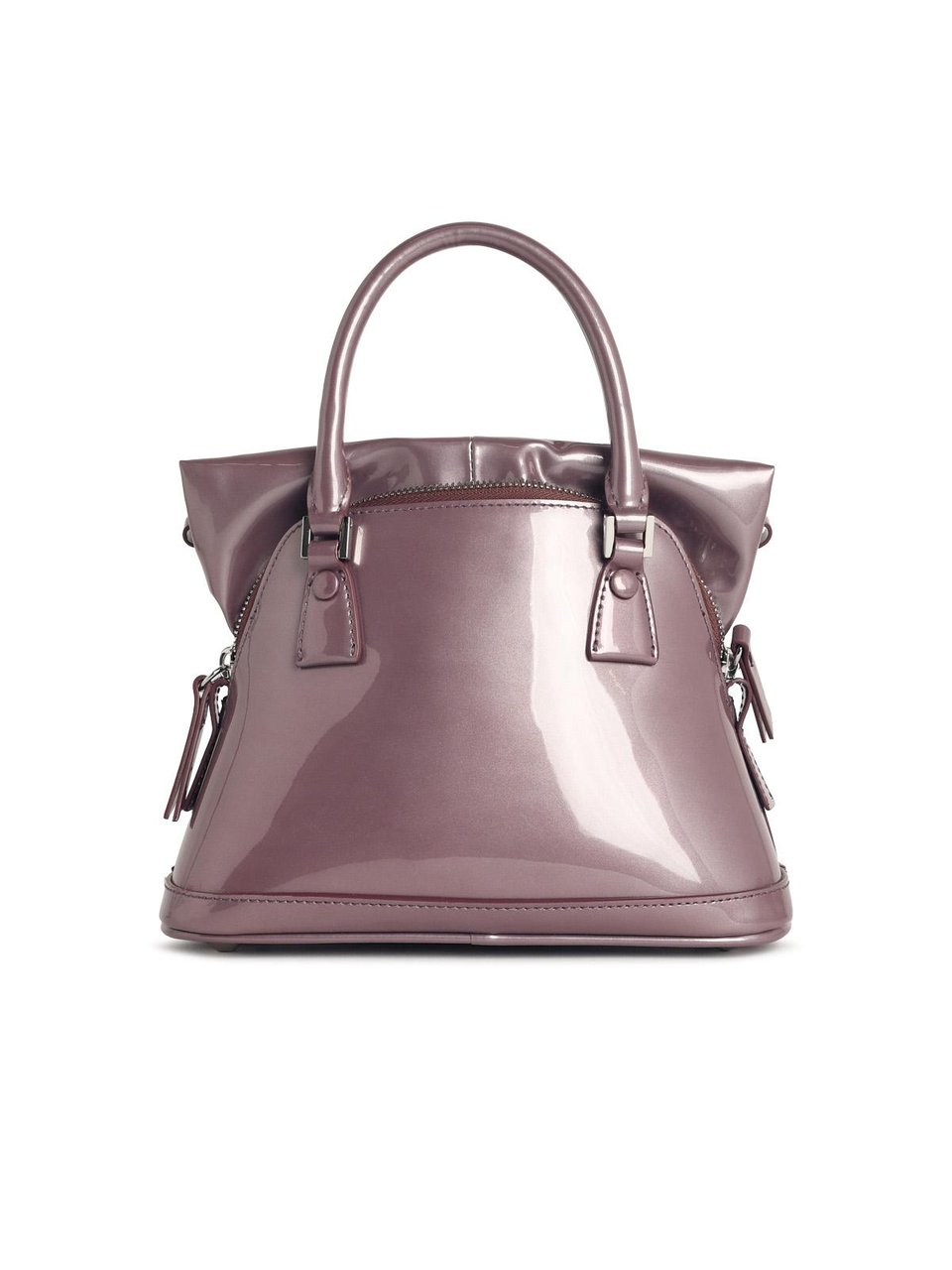 Maison Margiela Micro '5ac Classique' Purple Leather Bag Roze