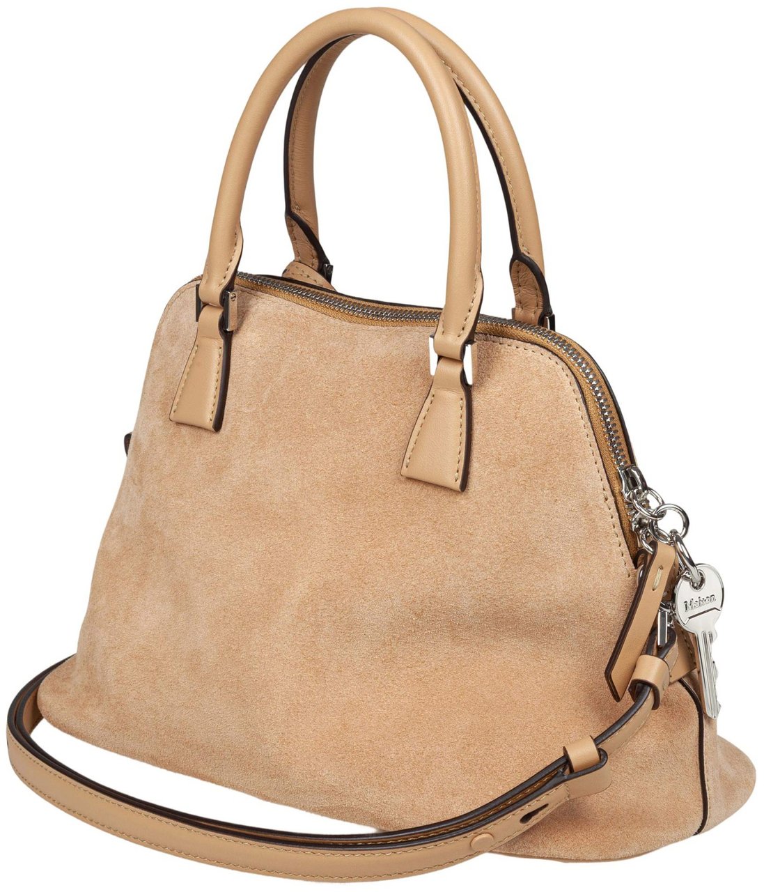Maison Margiela Maison margiela 5ac soft mini suede handbag, natural color Neutraal