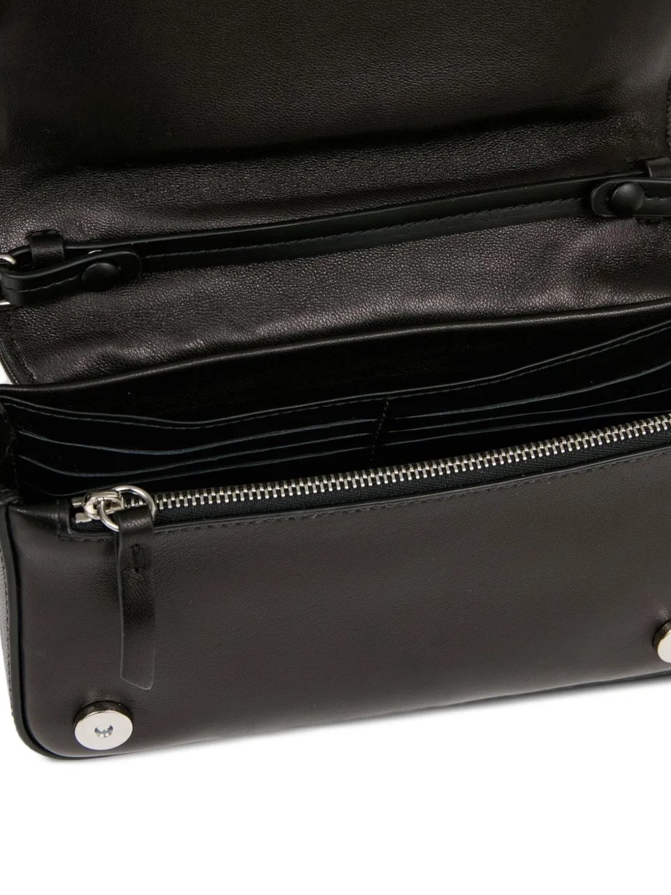 Maison Margiela Glam Slam Embroidery Flap Mini Black Zwart