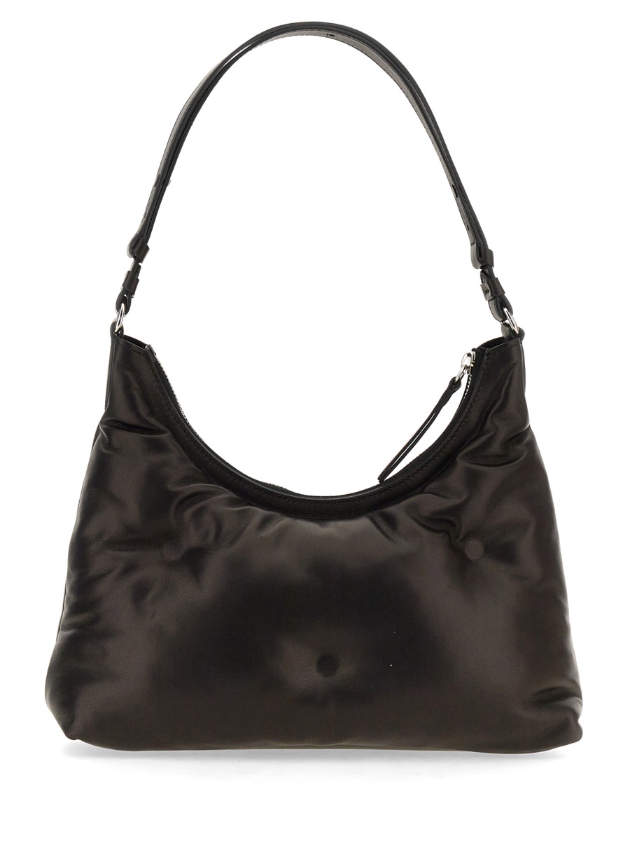 Maison Margiela Glam Slam Hobo Leather Padded Bag Zwart