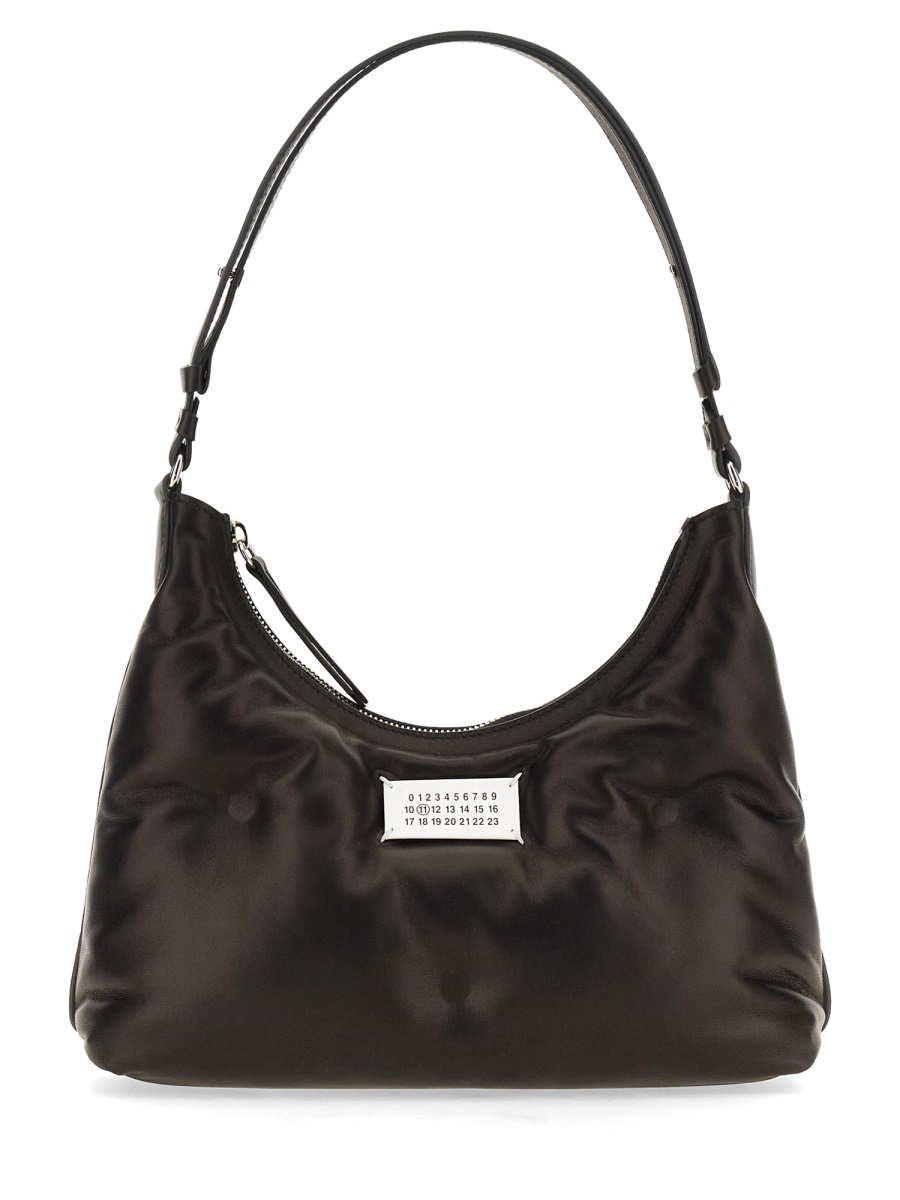 Maison Margiela Glam Slam Hobo Leather Padded Bag Zwart