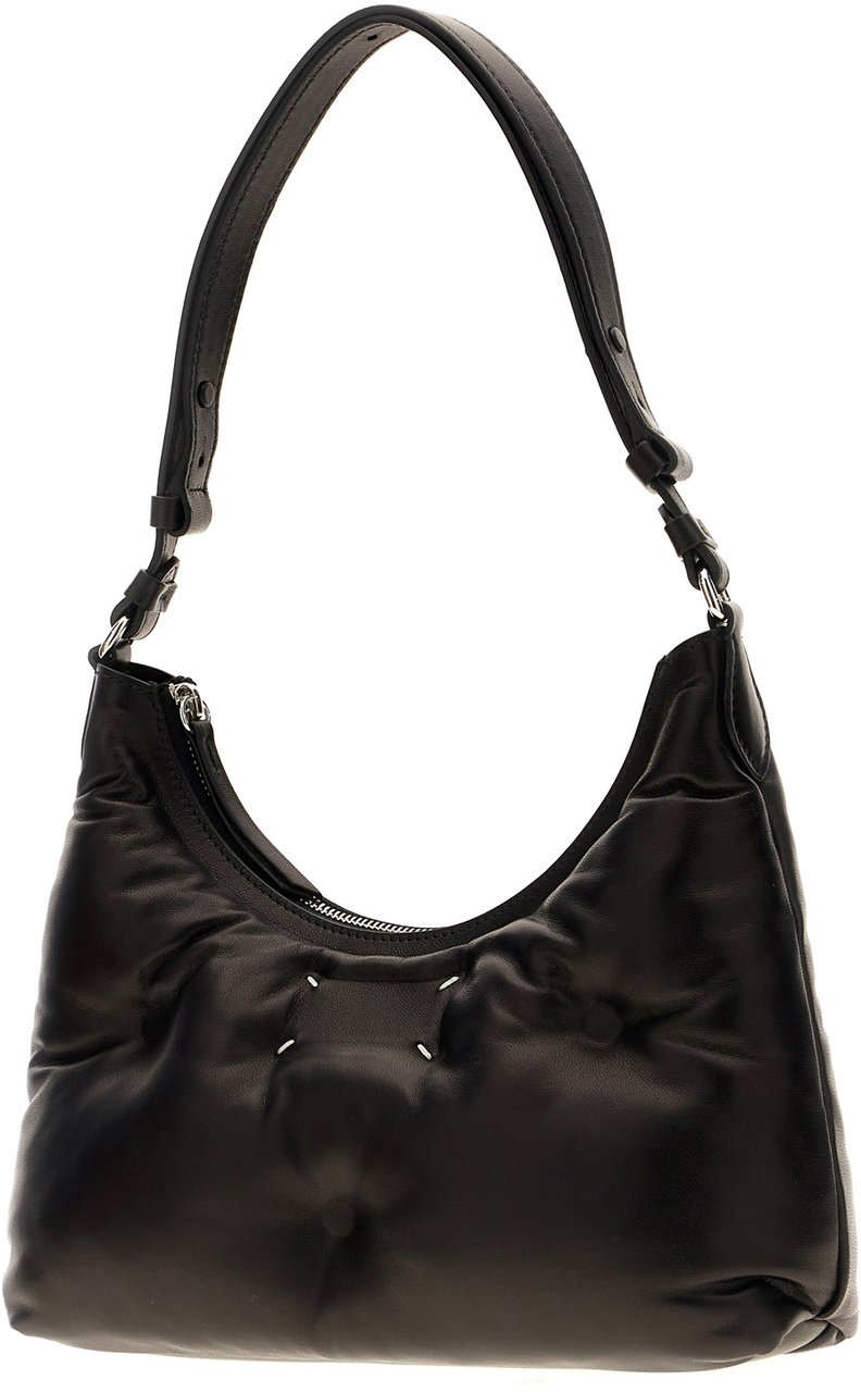Maison Margiela Dark browne leather shoulder bag Bruin