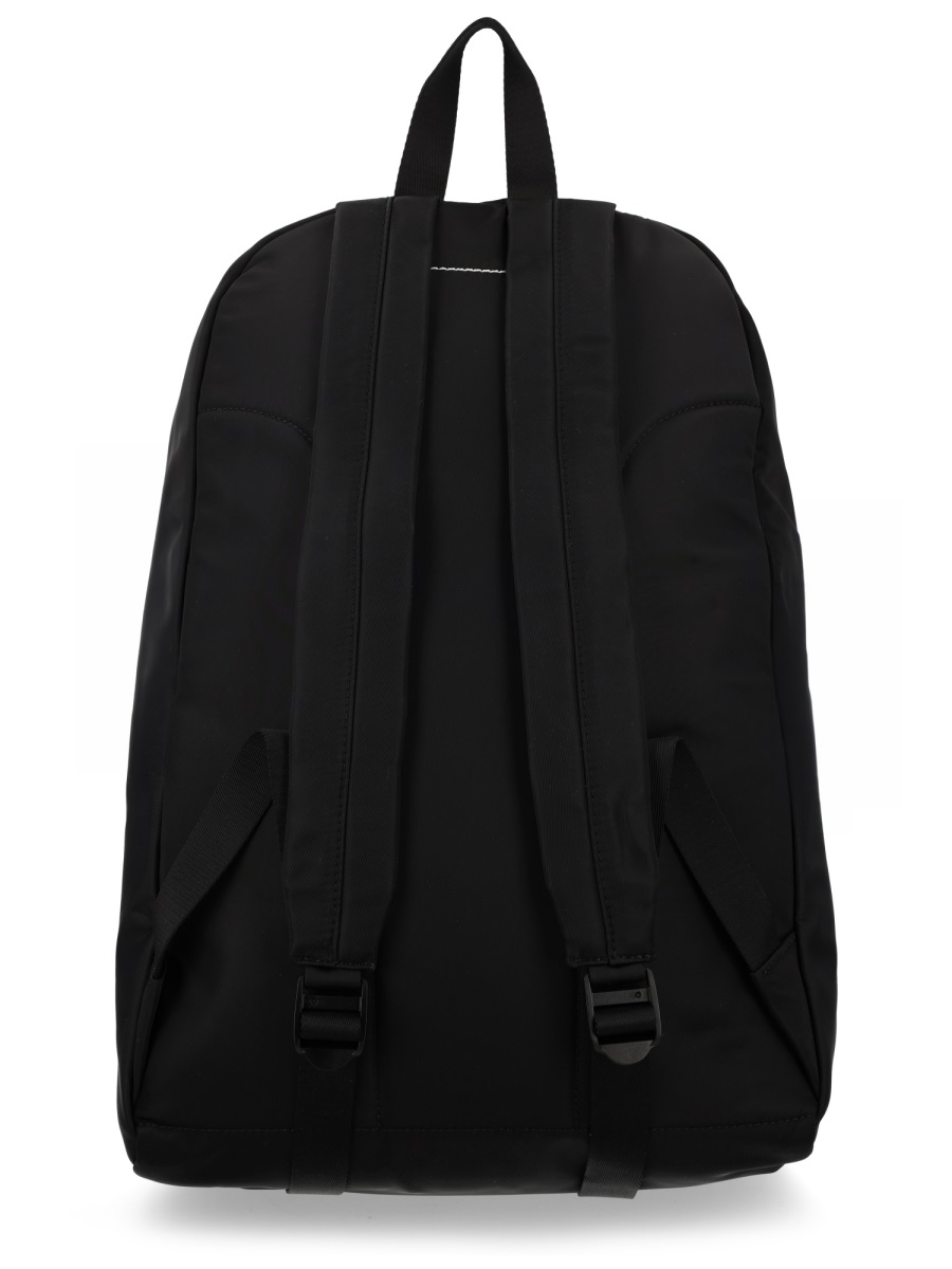 Maison Margiela Black Numeric Polyamide Backpack Zwart