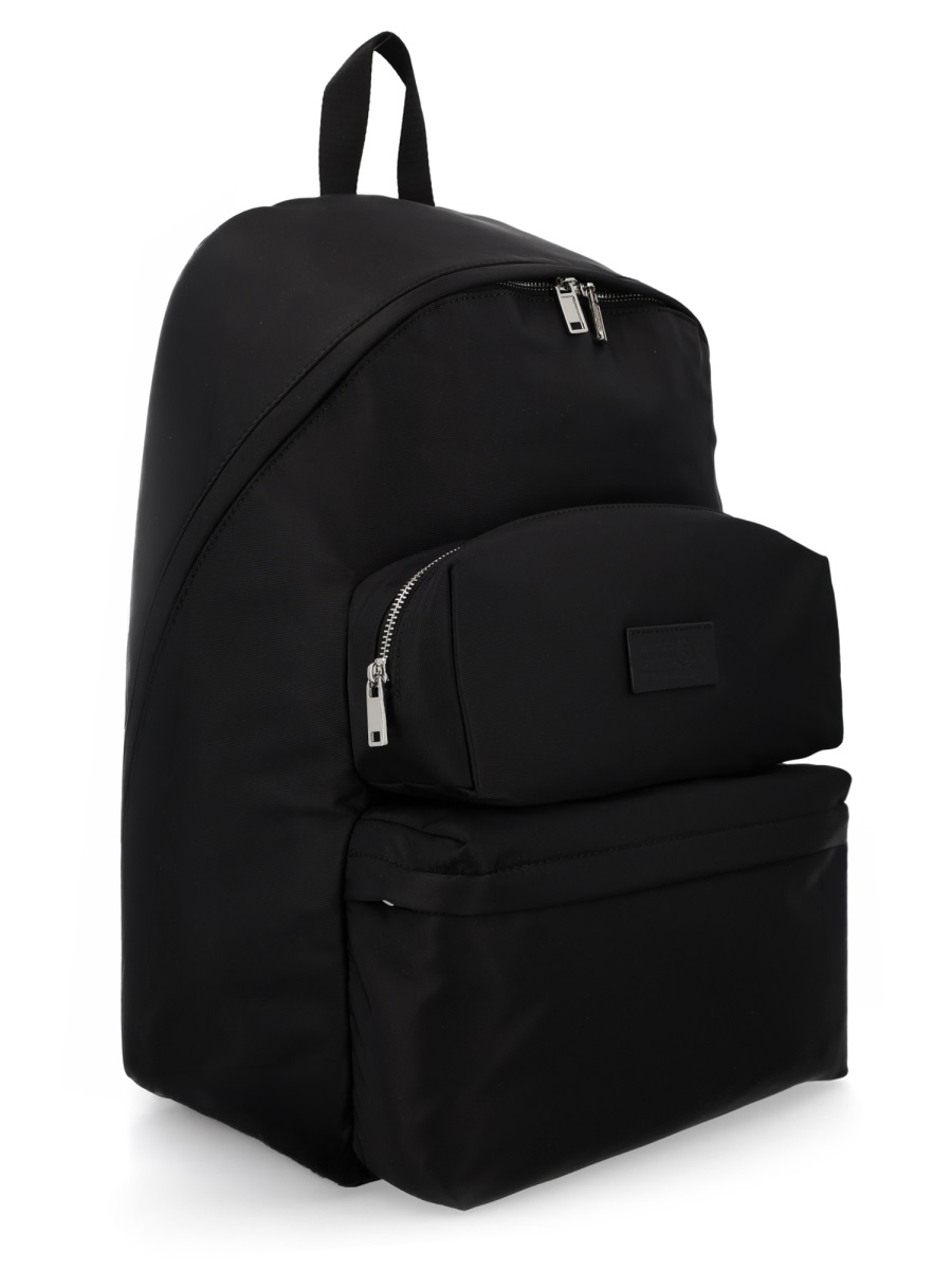 Maison Margiela Black Numeric Polyamide Backpack Zwart