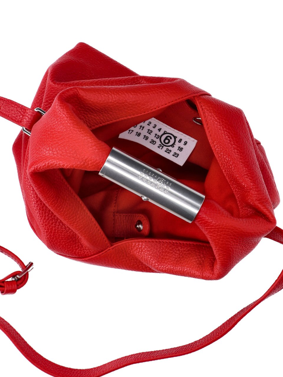 Maison Margiela Red Calf Leather Japanese Shoulder Bag Rood