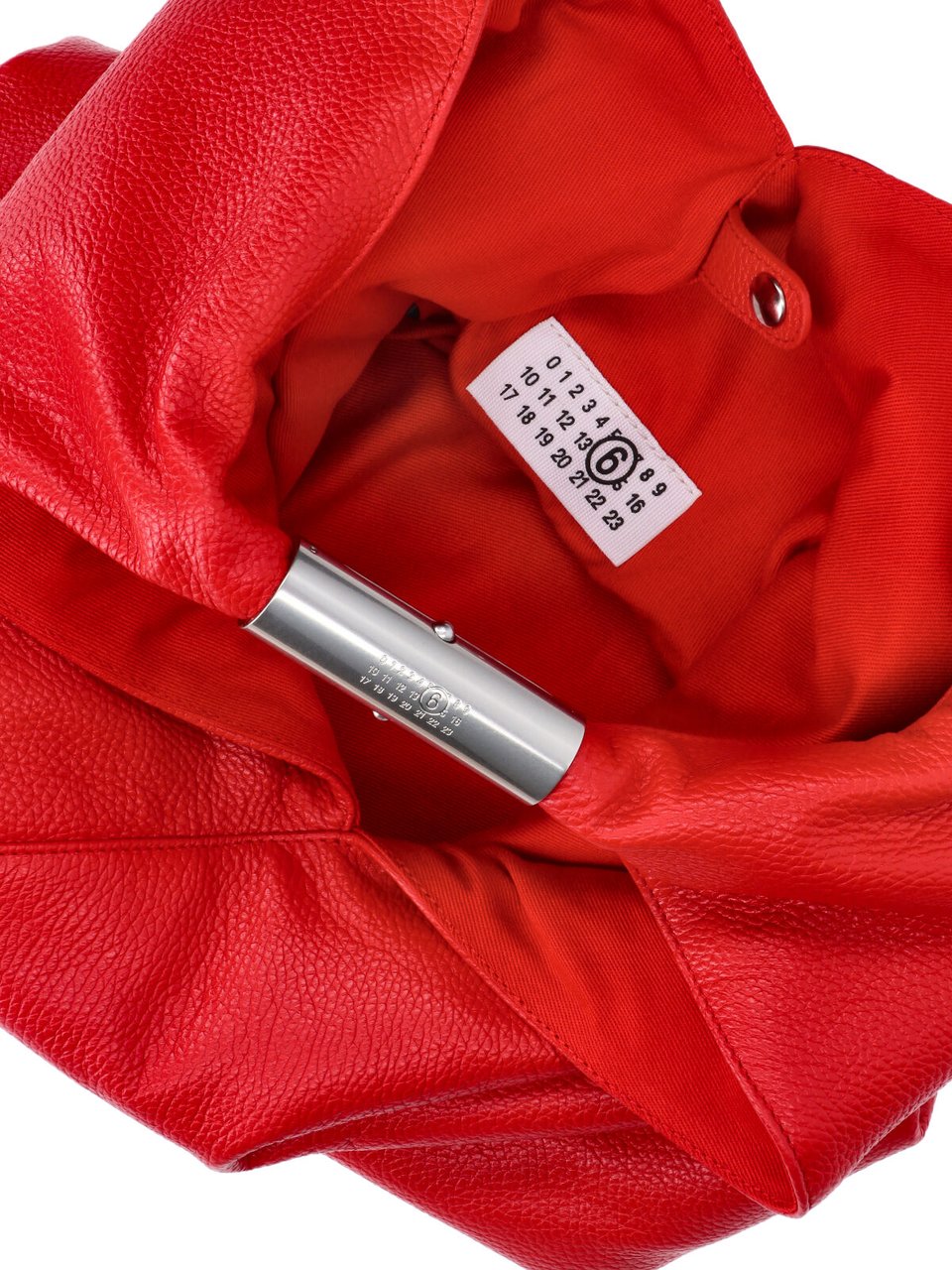 Maison Margiela Red Calf Leather Japanese Shoulder Bag Rood