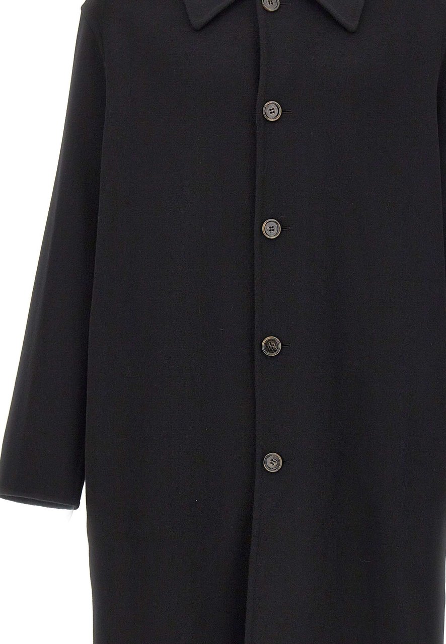 Maison Margiela Coats Black Zwart