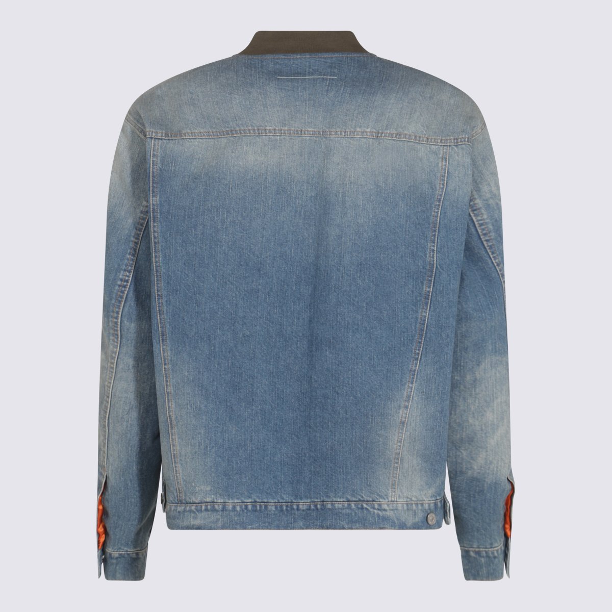 Maison Margiela Two-Sided Bomber Jacket With Unique Design And Bright Lining Grijs