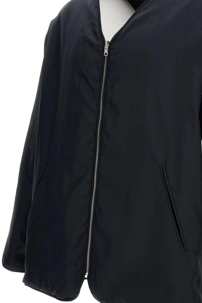 Maison Margiela Black Reversible Quilted Padded Jacket Zwart