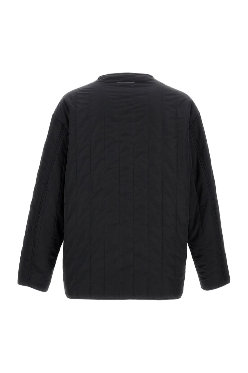 Maison Margiela Black Reversible Quilted Padded Jacket Zwart