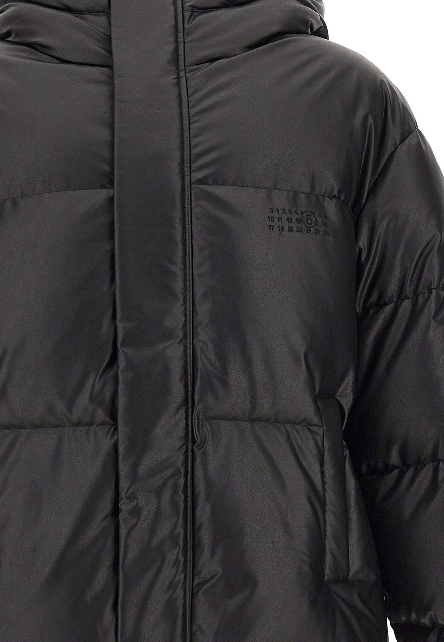 Maison Margiela Coats Black Zwart