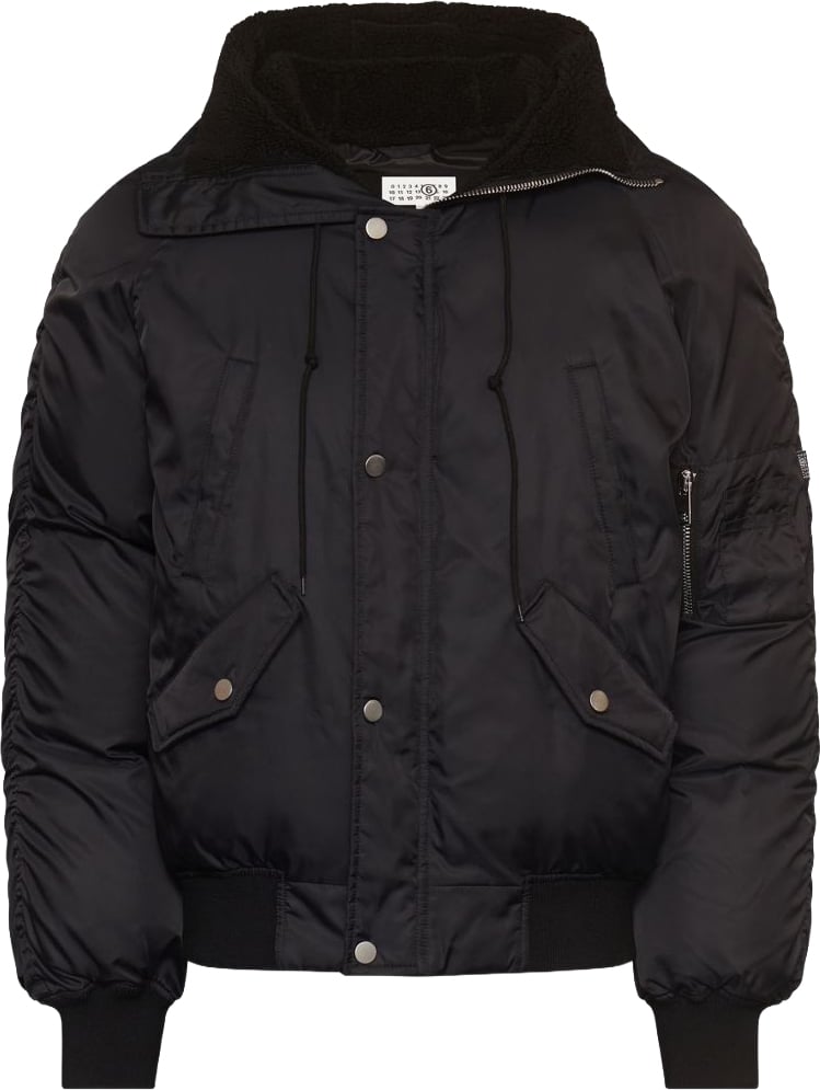 Maison Margiela Coats Black Zwart