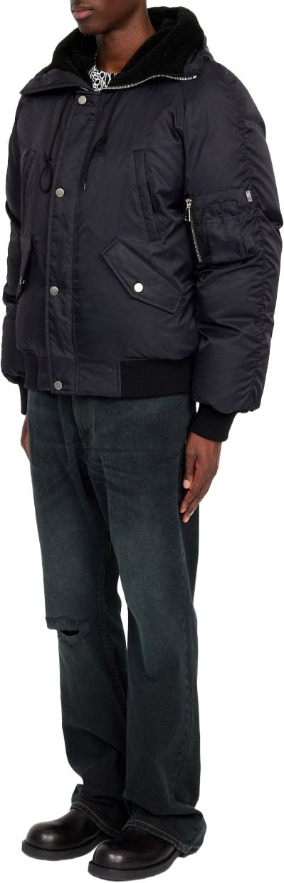 Maison Margiela Coats Black Zwart