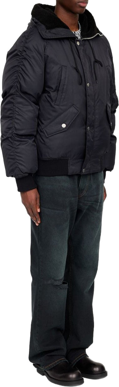 Maison Margiela Coats Black Zwart