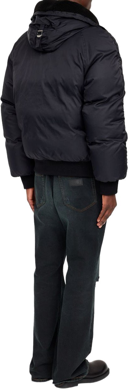 Maison Margiela Coats Black Zwart