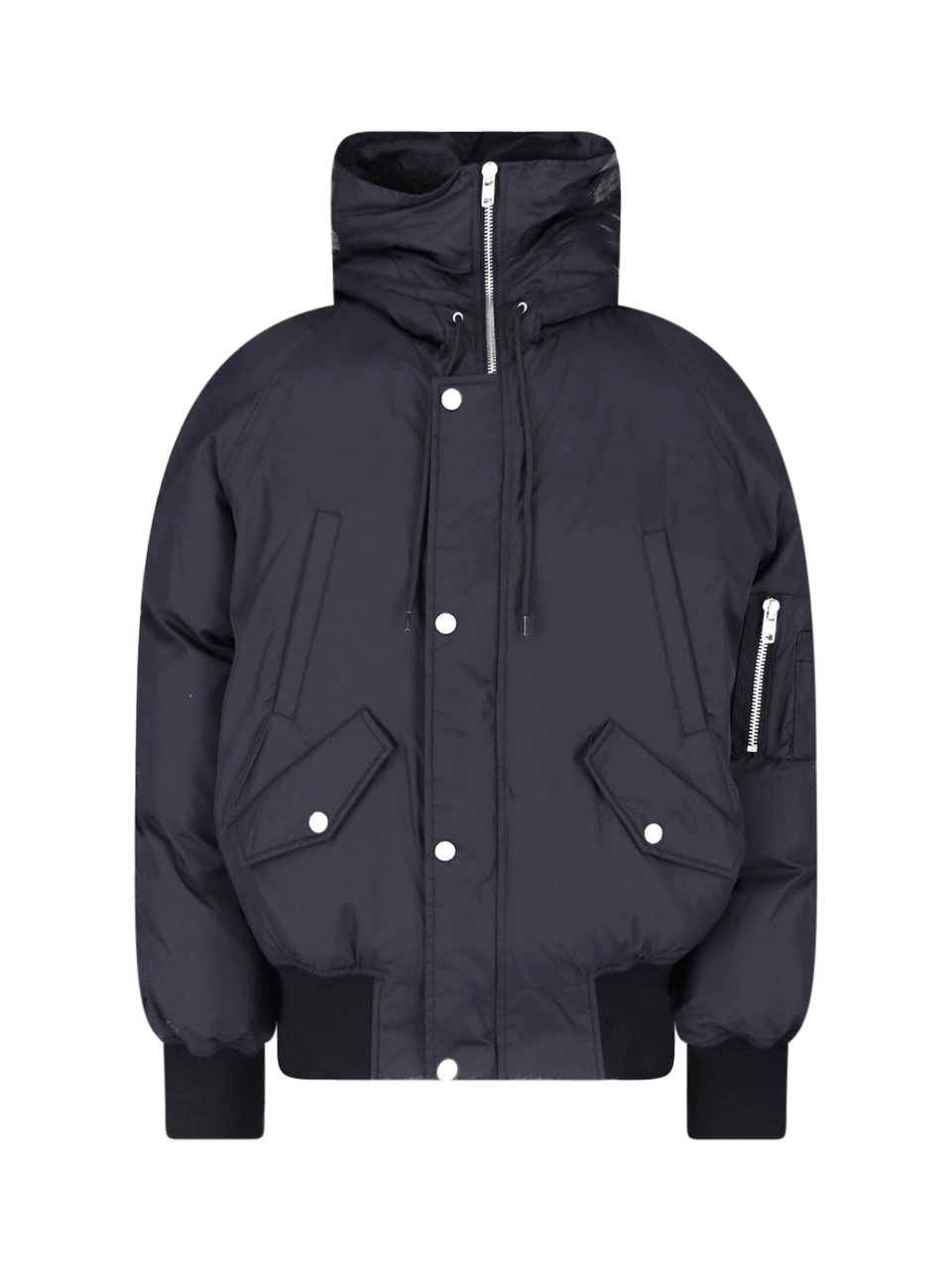 Maison Margiela Coats Black Zwart