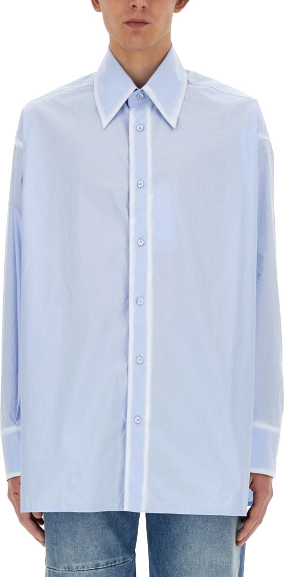 Maison Margiela Oversize Fit Shirt Blauw