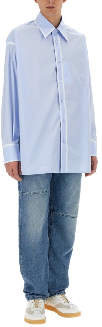 Maison Margiela Oversize Fit Shirt Blauw