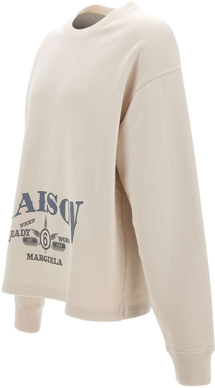 Maison Margiela Sweaters Beige Wit