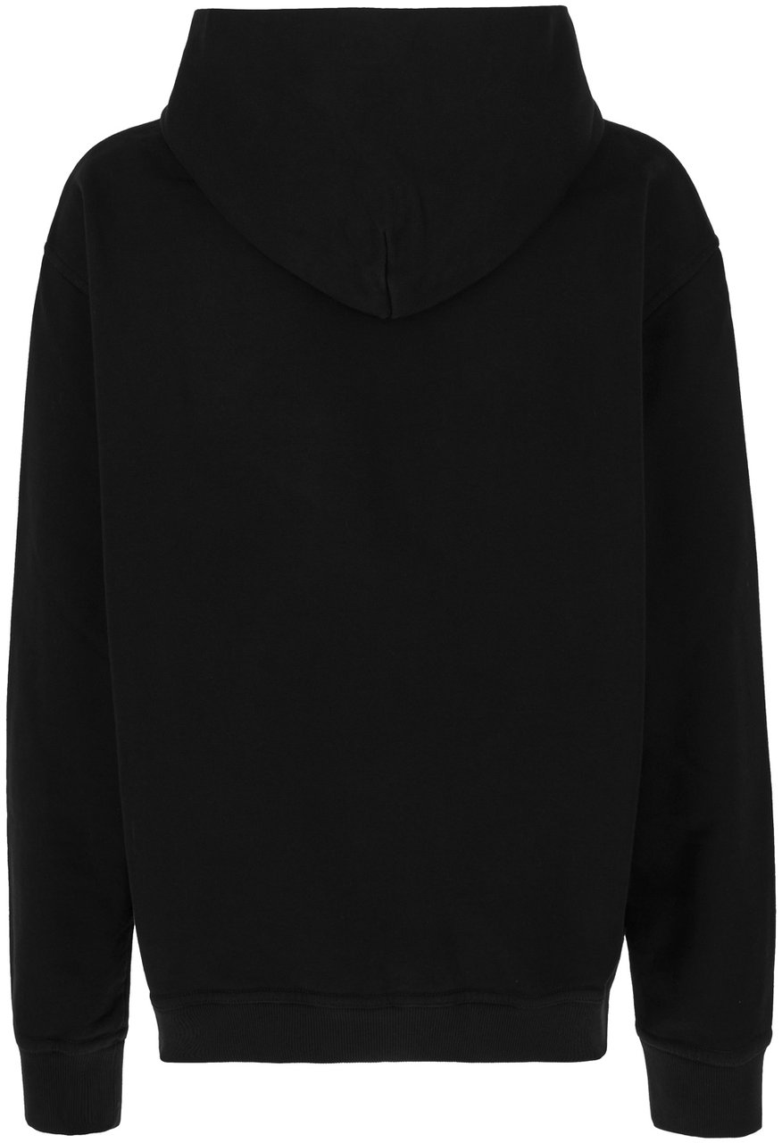 Maison Margiela Mm6 Black cotton sweatshirt Zwart