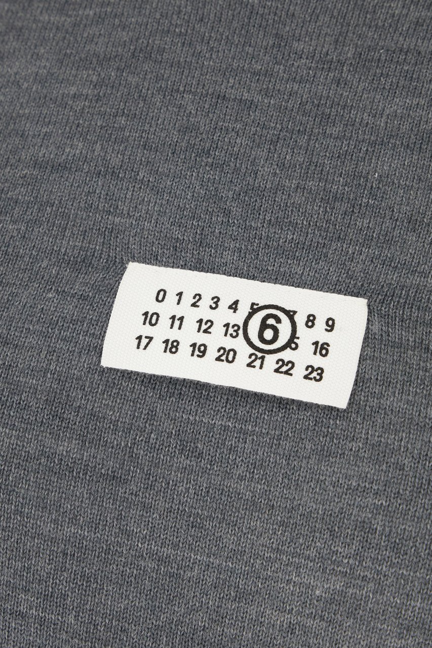 Maison Margiela Mm6 Grey wool blend sweater Grijs