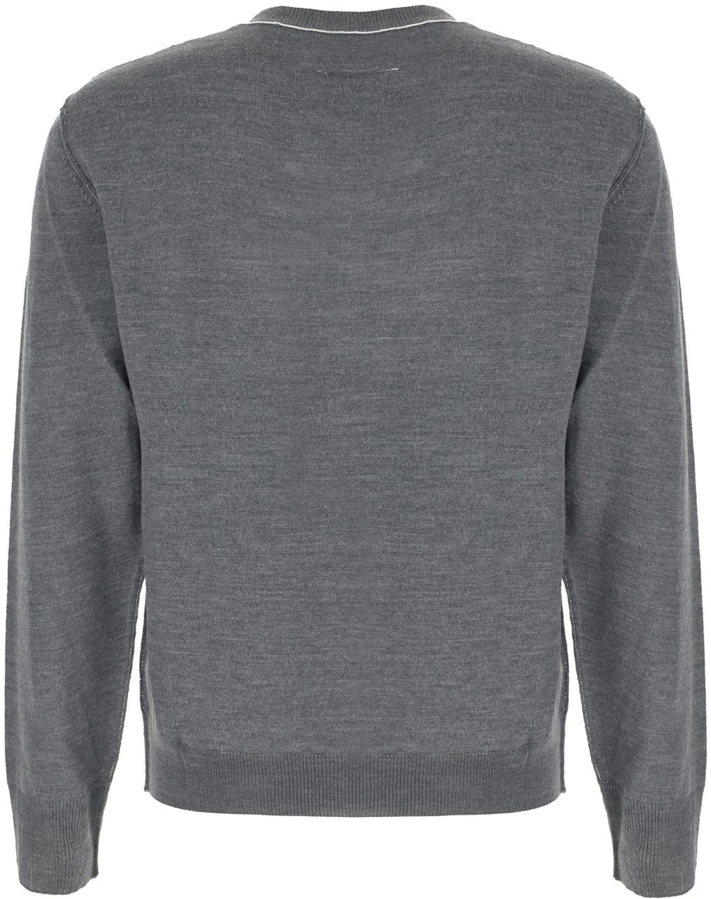 Maison Margiela Mm6 Grey wool blend sweater Grijs