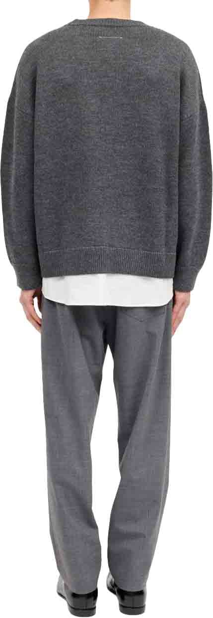 Maison Margiela Sweaters Grey Donkergrijs