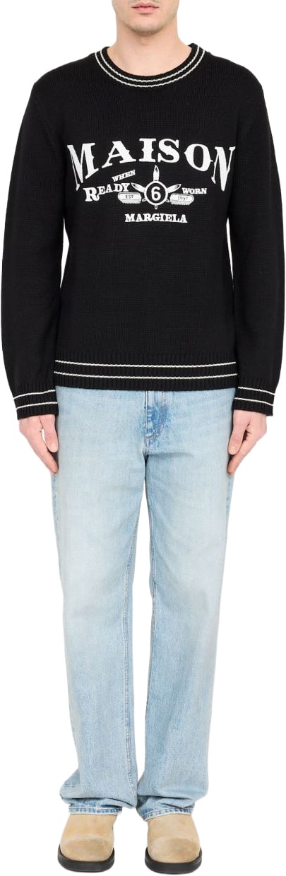 Maison Margiela Sweaters Black Zwart
