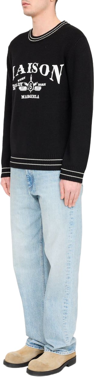 Maison Margiela Sweaters Black Zwart