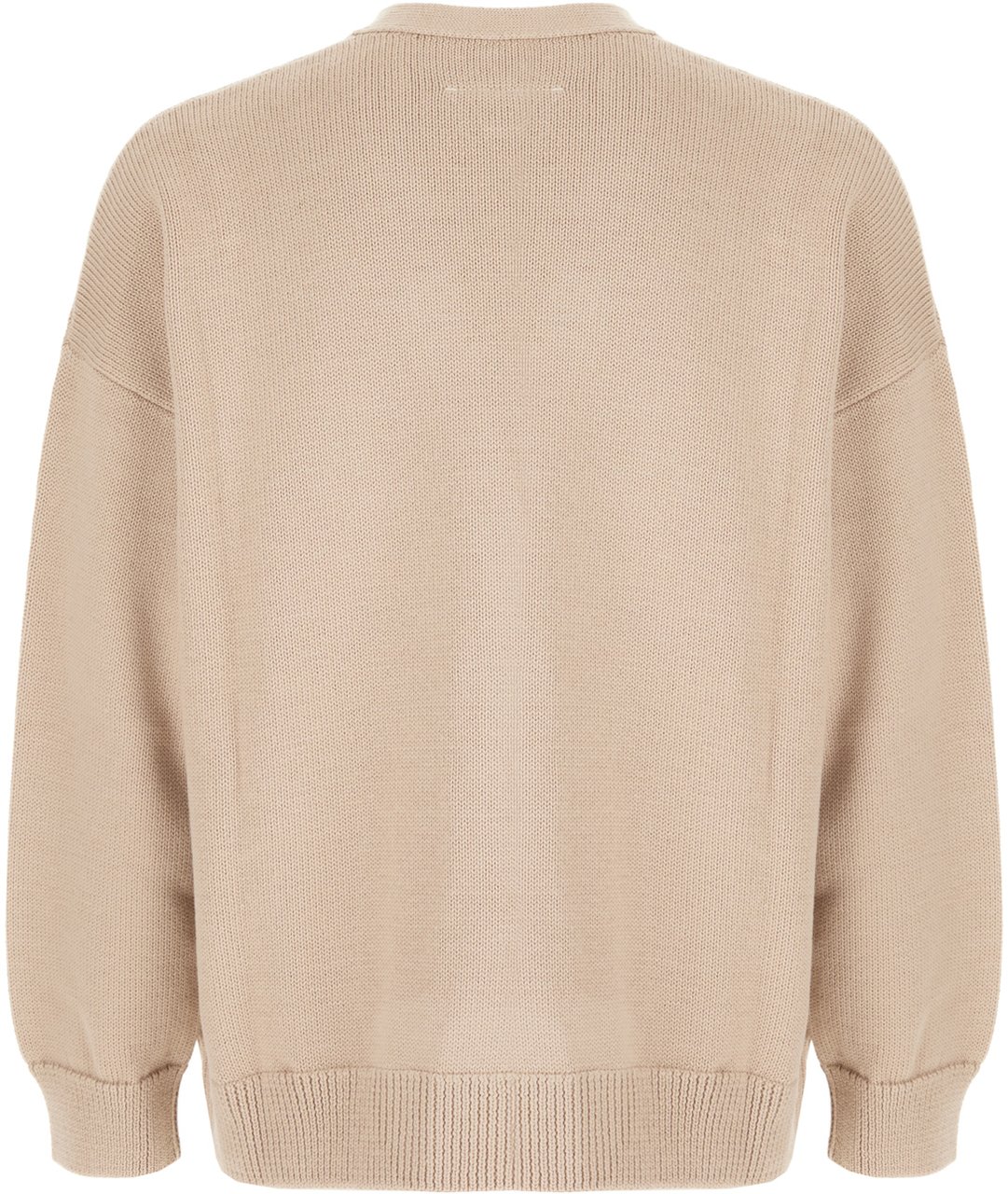 Maison Margiela Mm6 Beige wool and acrylic cardigan Beige