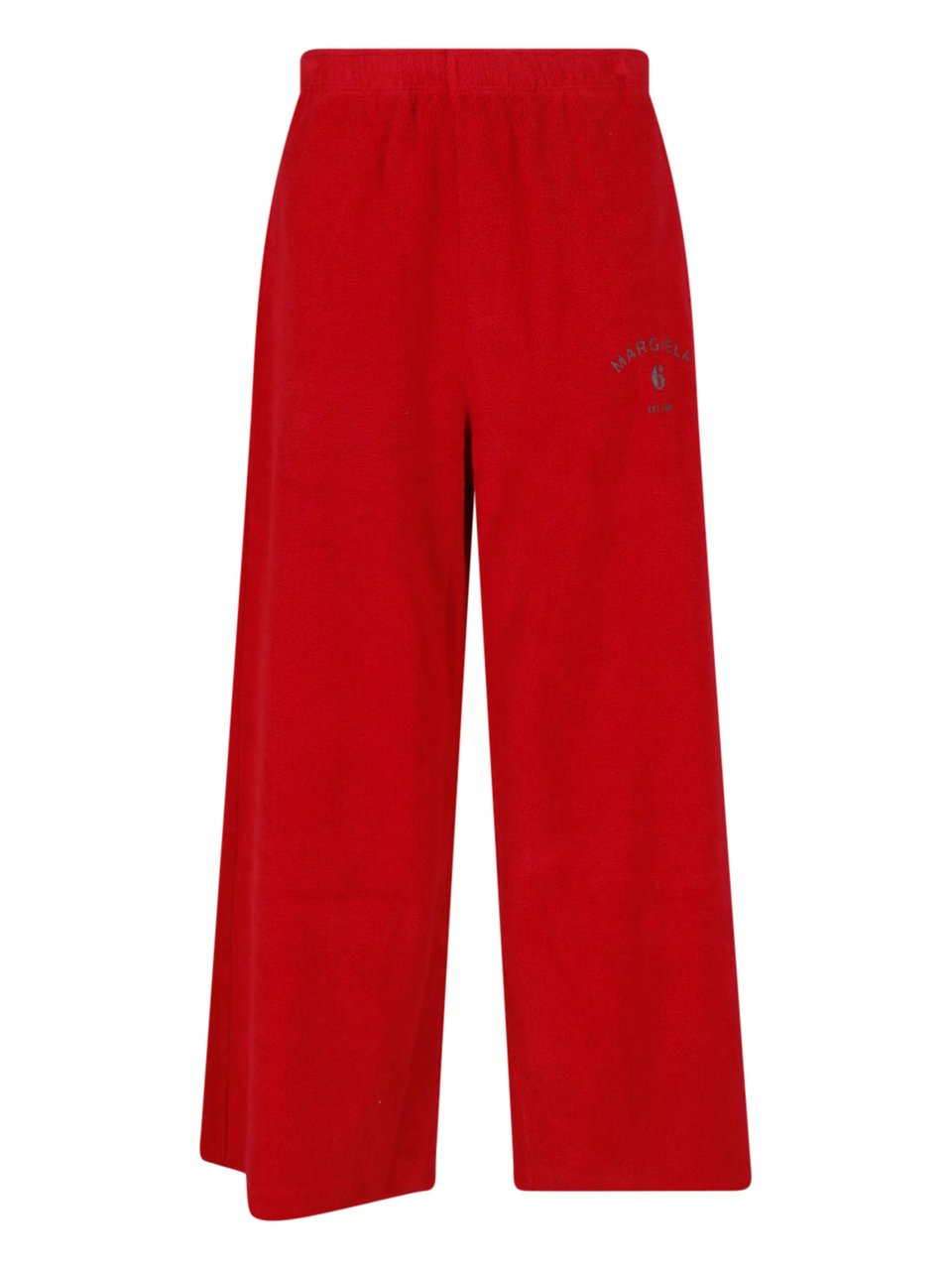 Maison Margiela Red Cotton Terry Straight-Leg Sweatpants Rood