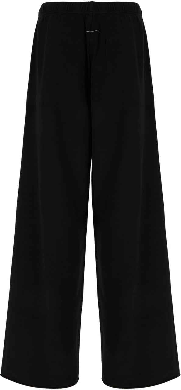 Maison Margiela Mm6 Black cotton joggers Zwart