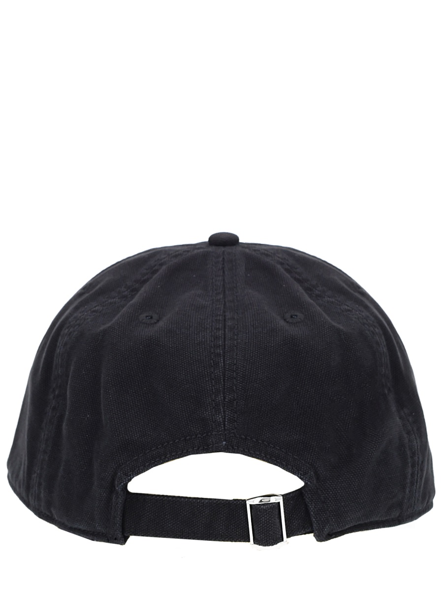 Maison Margiela Structured Crown Curved Brim Cotton Baseball Hat Zwart