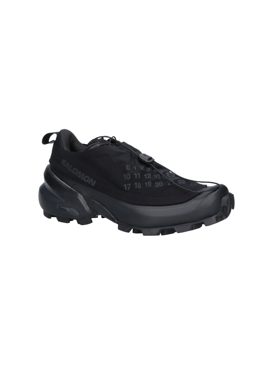 Maison Margiela Cross Dust Drawstring Rubber Sneakers Zwart