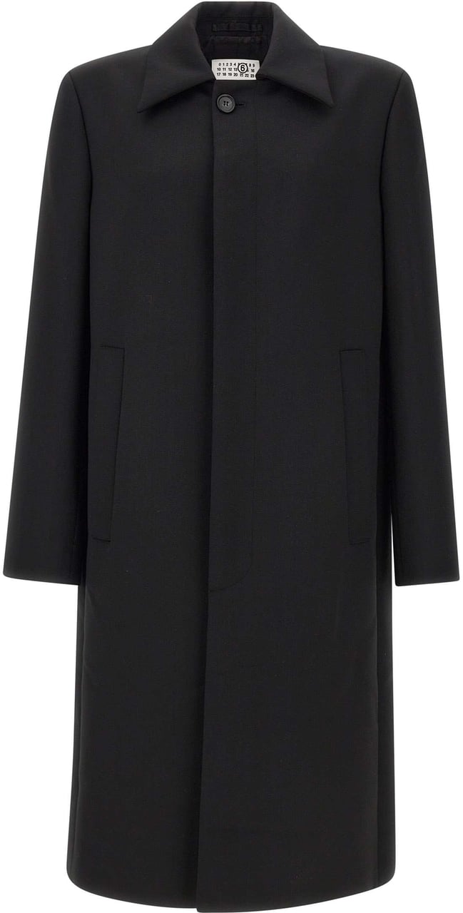 Maison Margiela Coats Black Zwart
