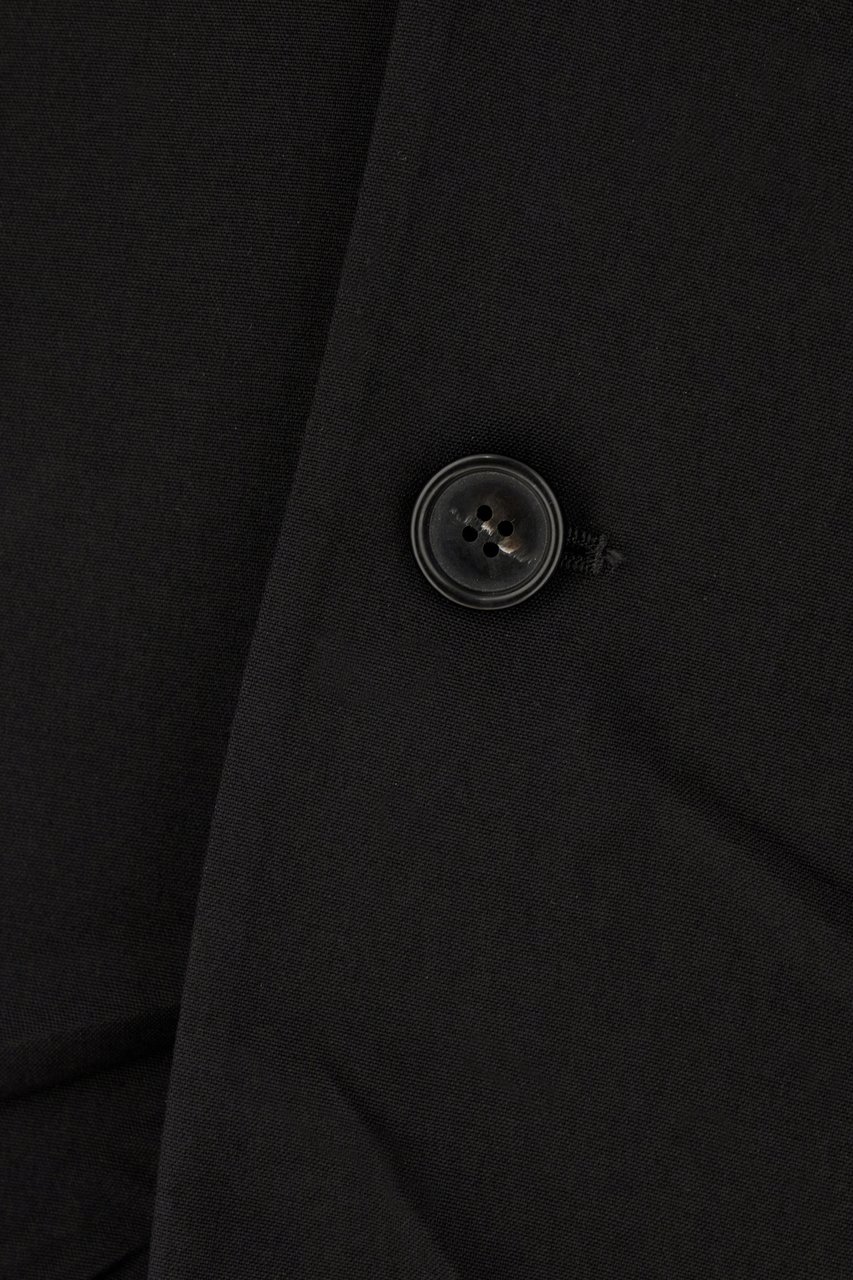 Maison Margiela Mm6 Black polyester blend blazer Zwart