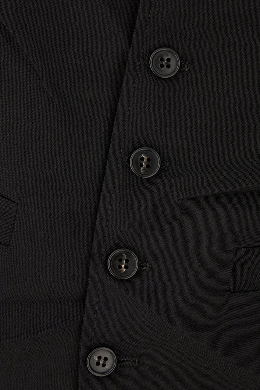 Maison Margiela Mm6 Black polyester blend vest Zwart