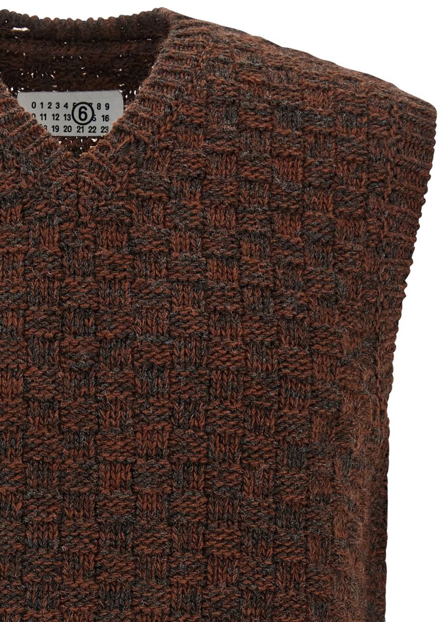 Maison Margiela Mm6 Maison Margiela Maglie Marrone Bruin