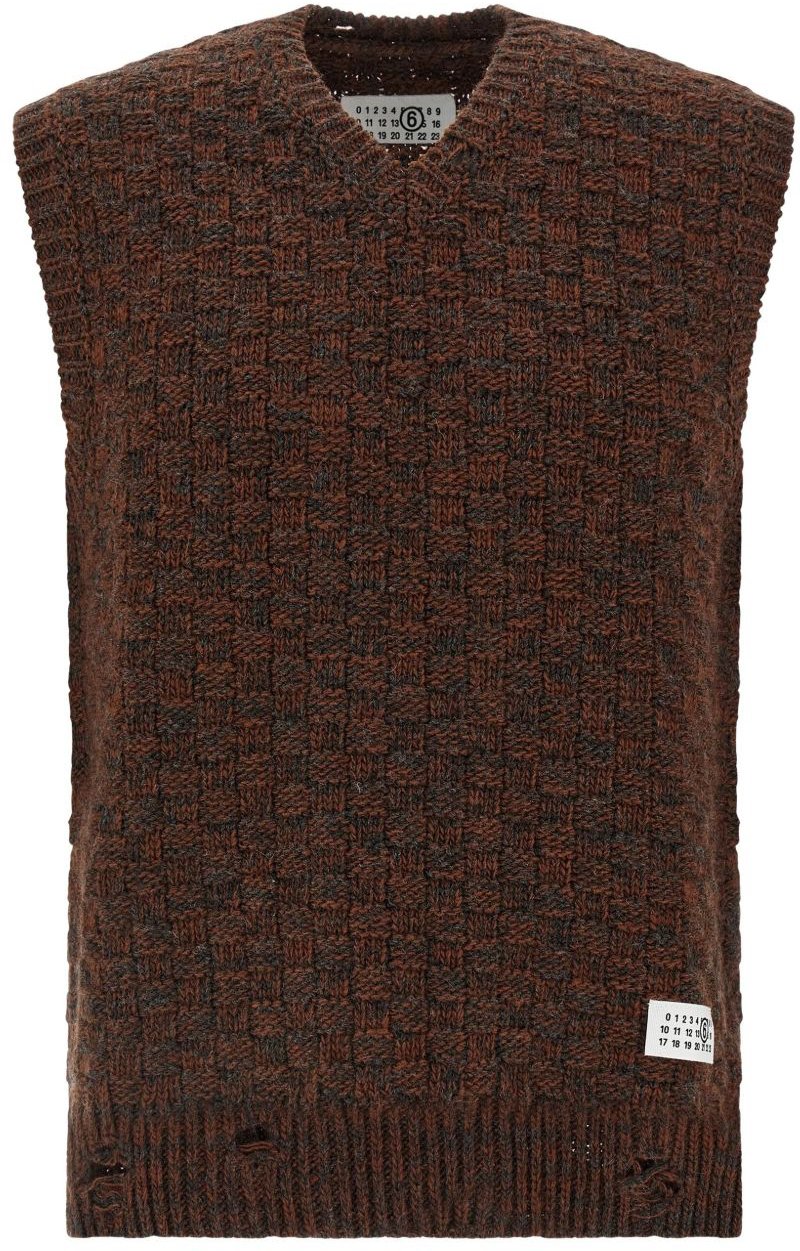 Maison Margiela Mm6 Maison Margiela Maglie Marrone Bruin