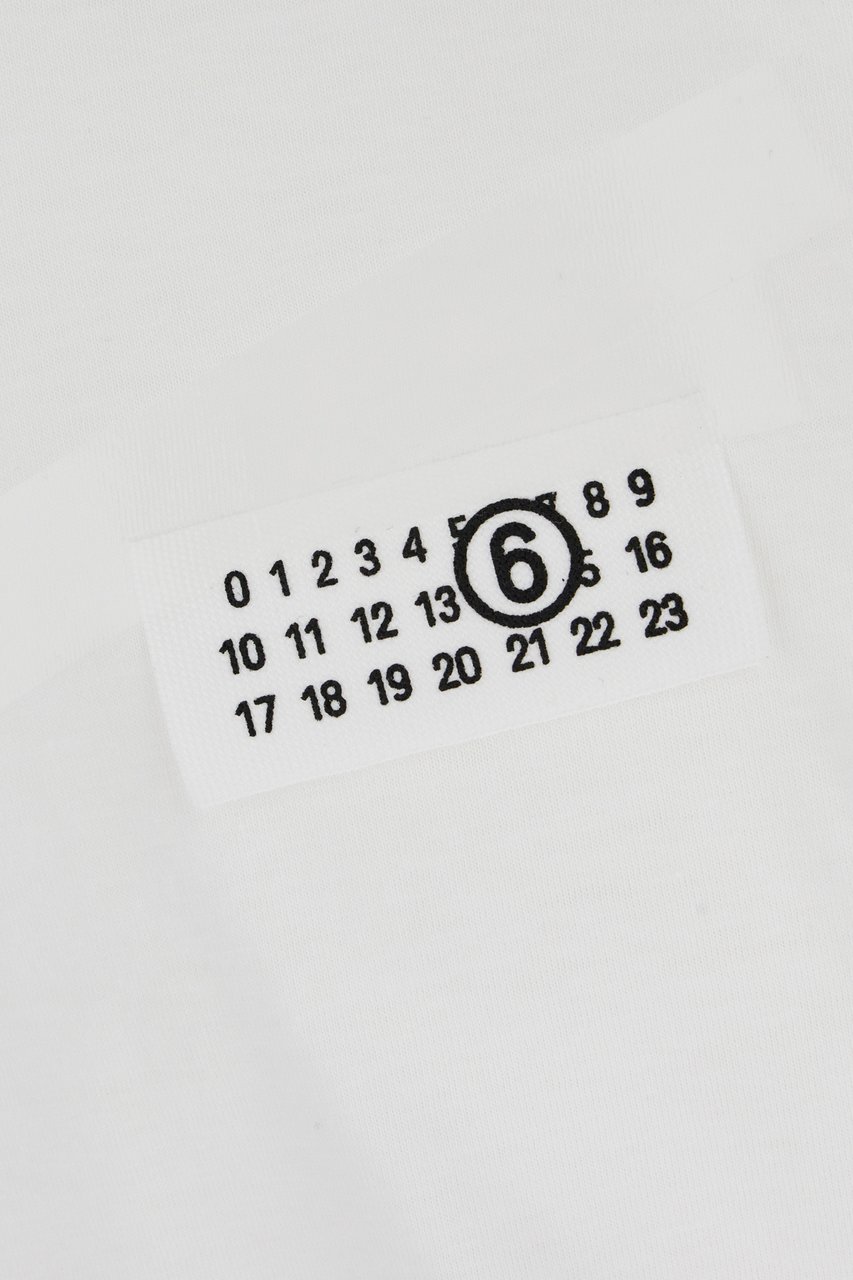 Maison Margiela Mm6 White cotton t-shirt Wit