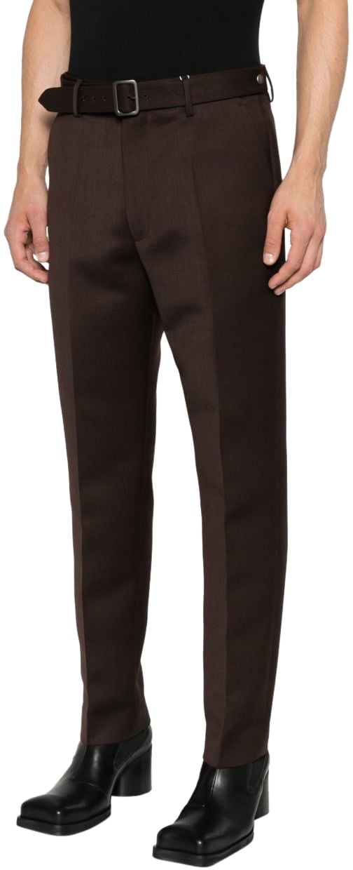 Maison Margiela Mm6 Maison Margiela Pantaloni Marrone Bruin