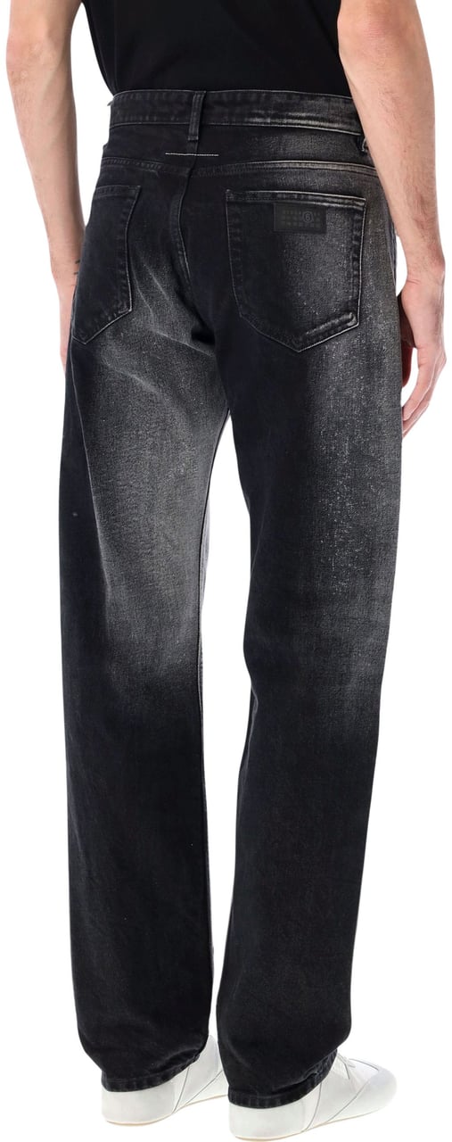 Maison Margiela Regular 5 Pocket Jeans Nero Zwart