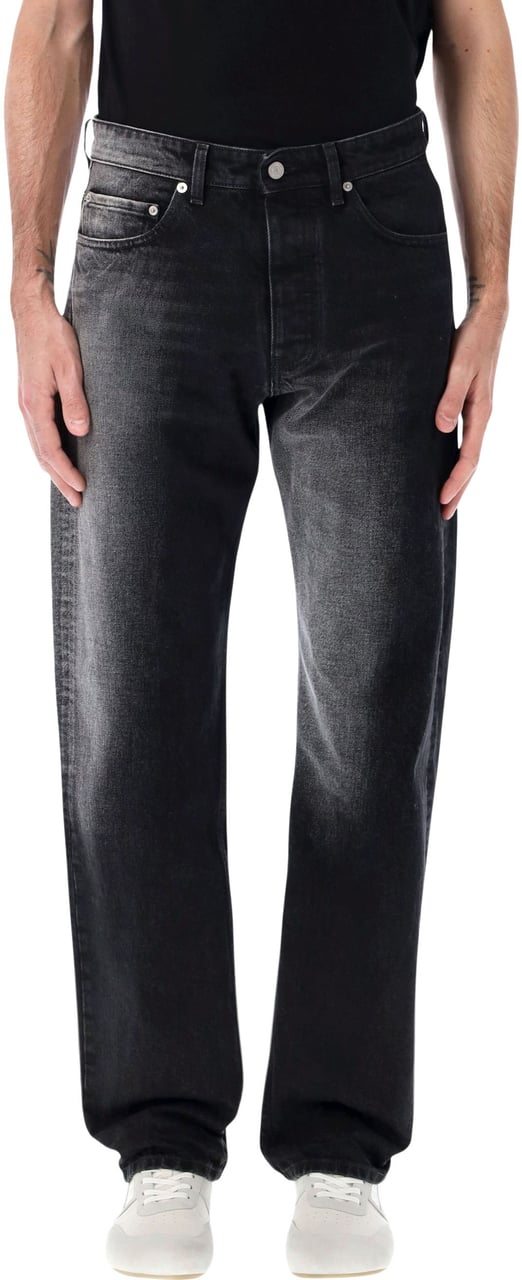 Maison Margiela Regular 5 Pocket Jeans Nero Zwart