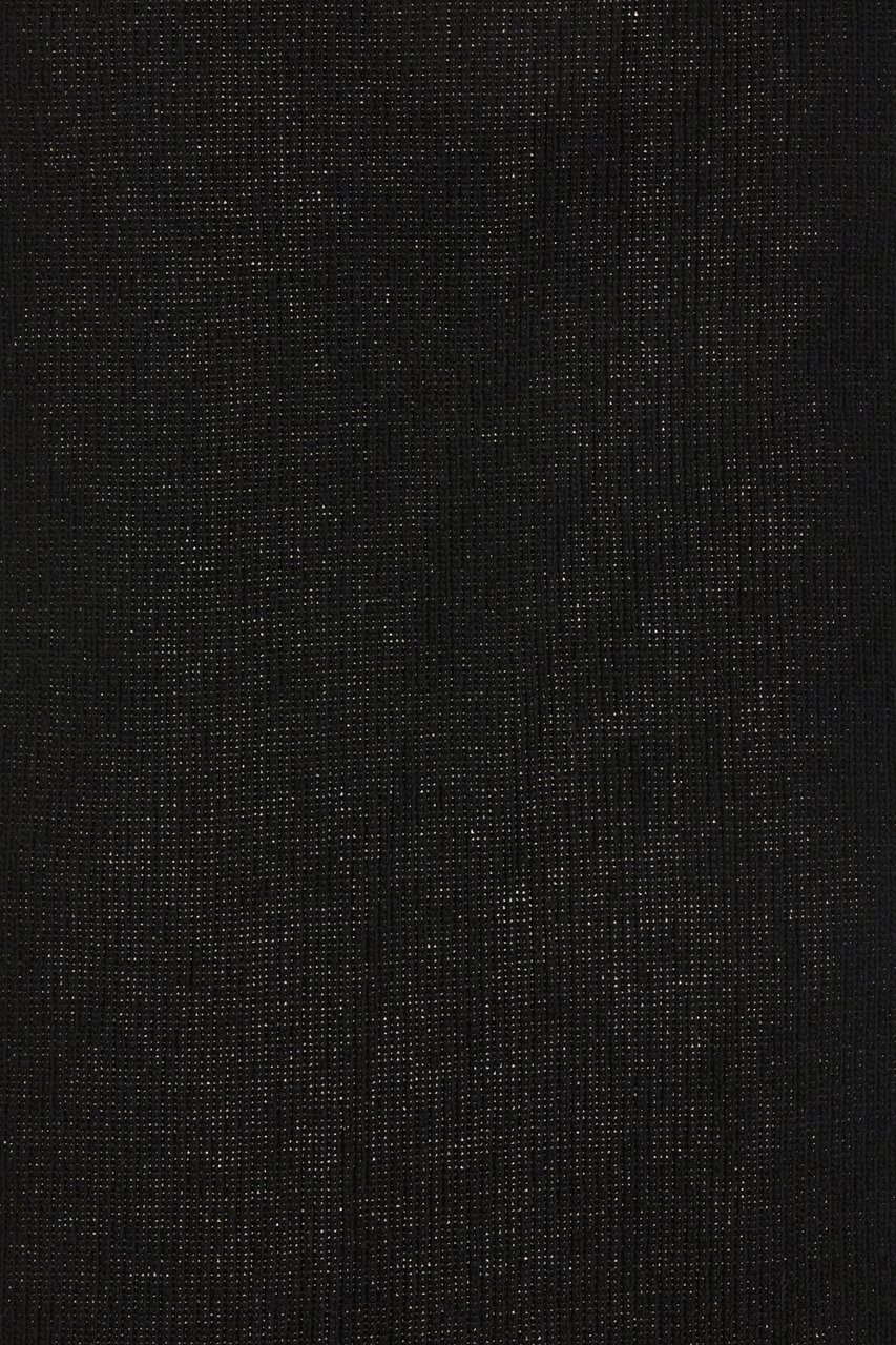 Maison Margiela Mm6 Black wool blend scarf Zwart