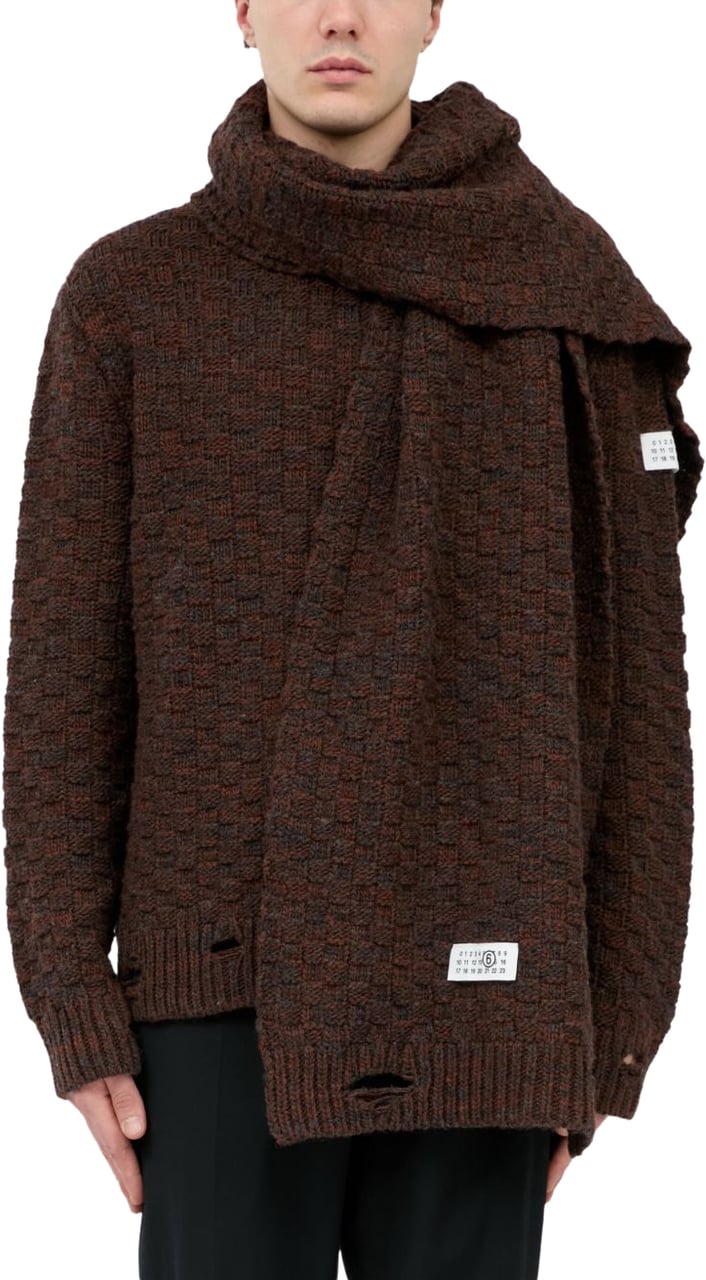 Maison Margiela Scarfs Brown Bruin