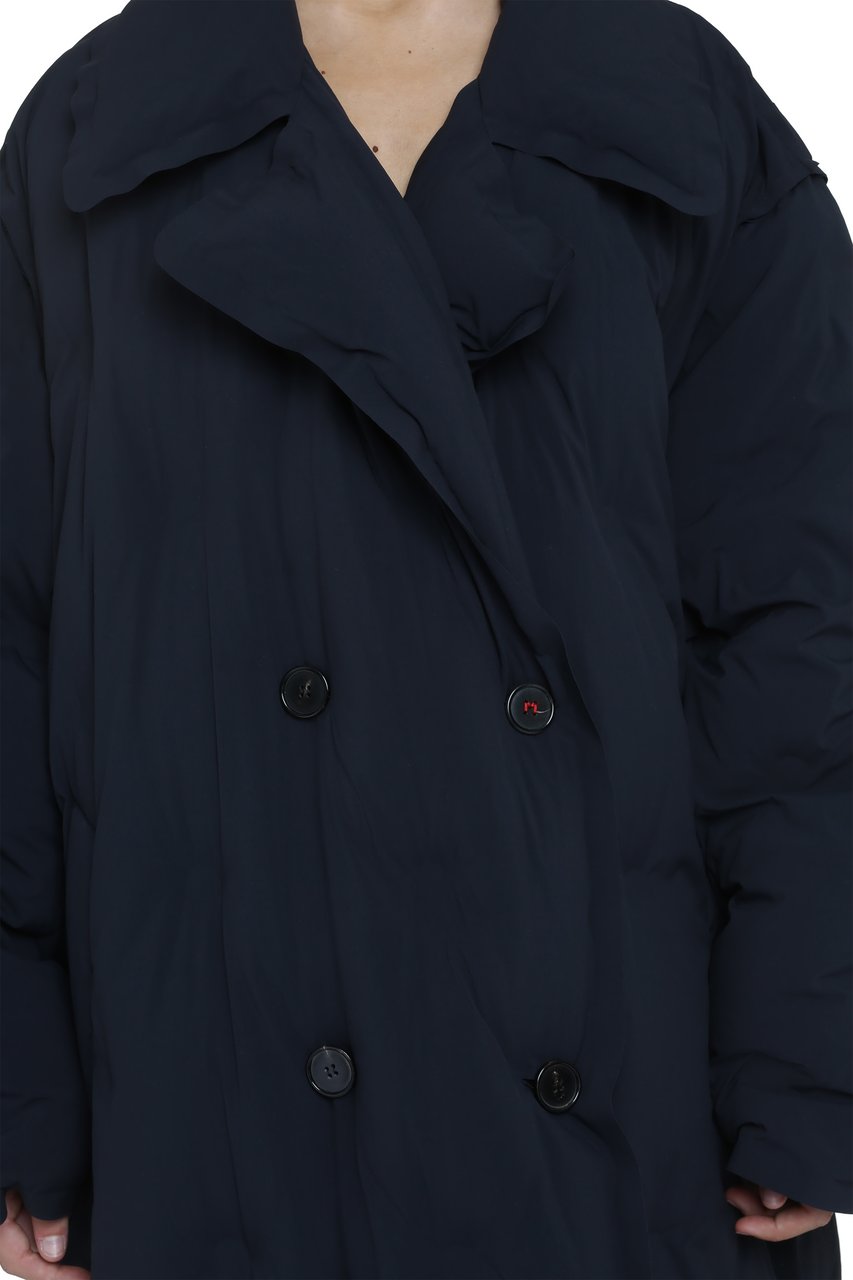 Maison Margiela Padded techno fabric coat Zwart