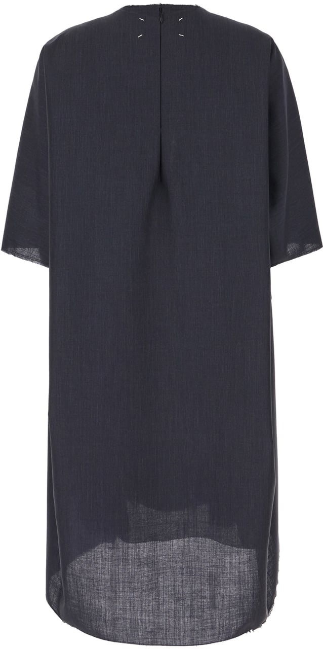 Maison Margiela Maison Margiela Slate mohair blend oversize dress Zwart