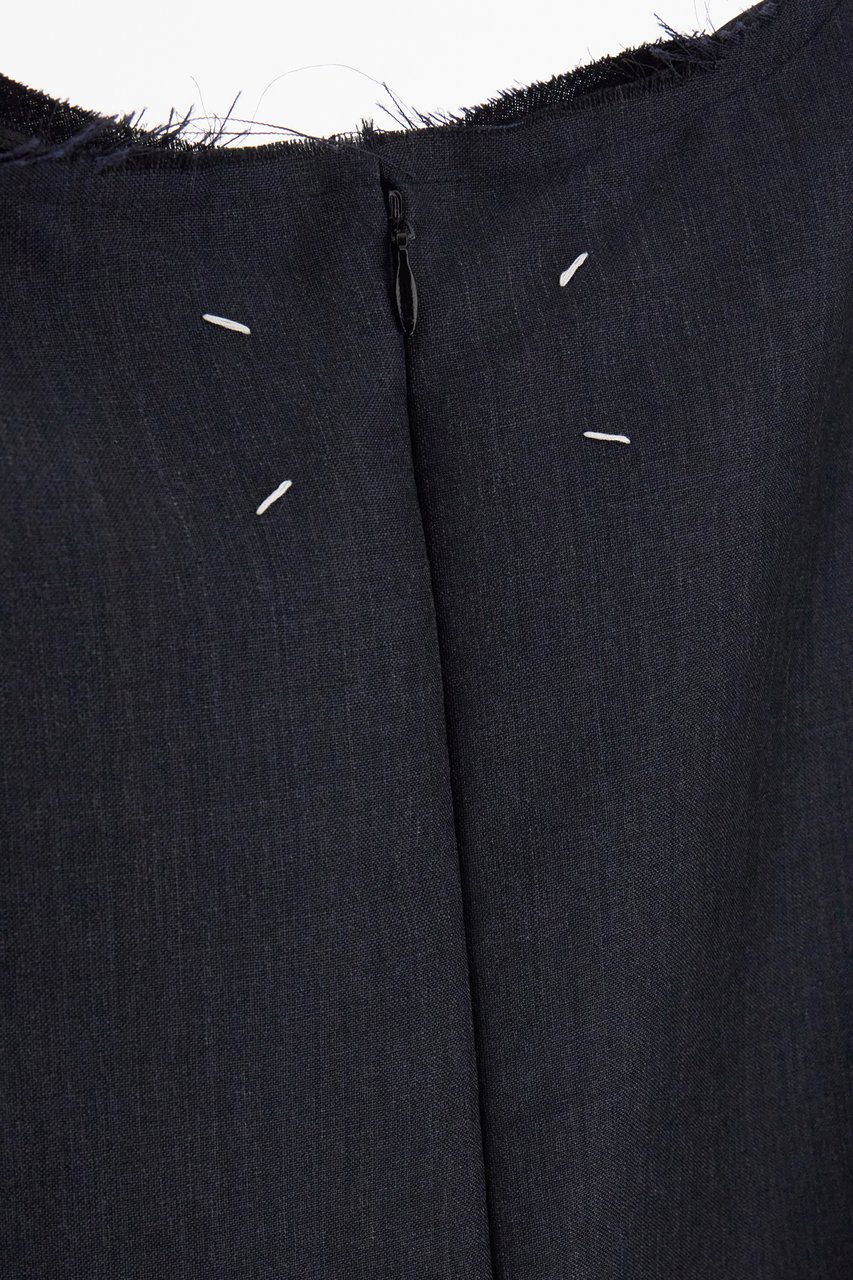 Maison Margiela Maison Margiela Slate mohair blend oversize dress Zwart